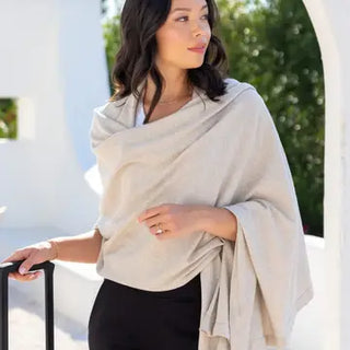 Organic Cotton Travel Scarf: Birch