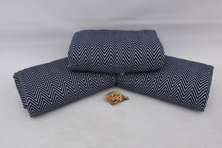 Turkish Picnic Beach Blanket: Navy Chevron
