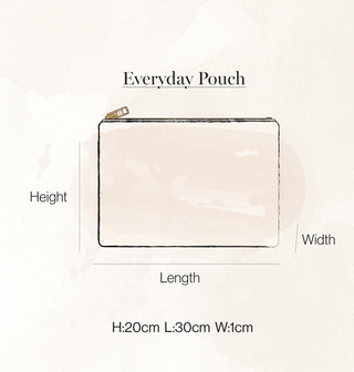 Honey Bee Plum Everyday Pouch