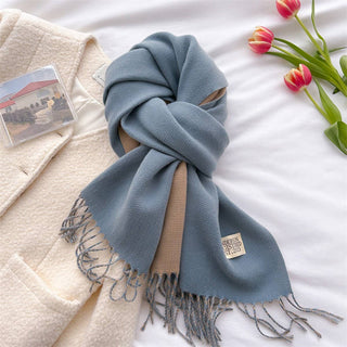 Faux Cashmere Scarf - DK PINK