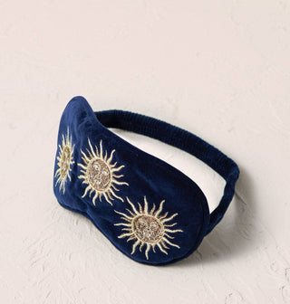 Sun Goddess Scatter Eye Mask: Rust, Velvet