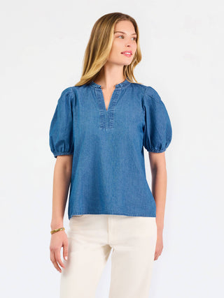 Lainey Top | Chambray: PK S-L