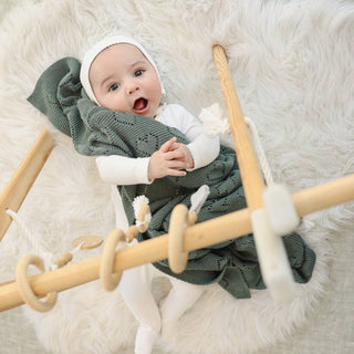 100% Luxury Cotton Receiving Swaddle Baby Blanket - Heart: Baby Blue