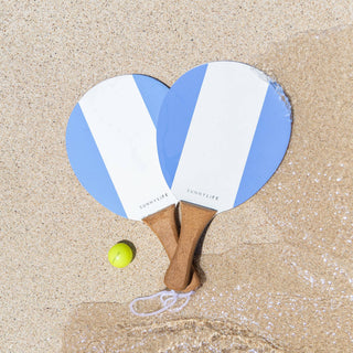 Vintage Beach Paddles La Mer Med Blue