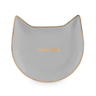 Pawsome Gray Ceramic Tea Tray