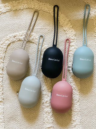 Soft Silicone Pacifier Case: Mauve