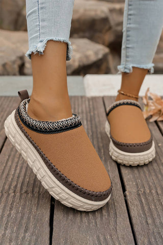 US8 (CN39) Black Suede PU Slippers