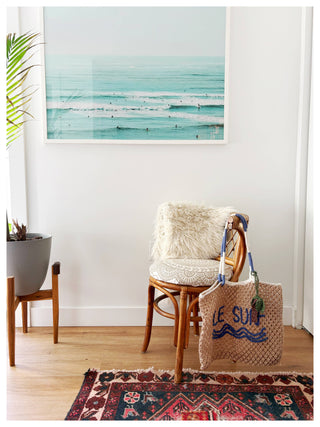 Le Surf Macrame Tote Bag