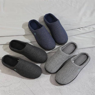 Roxoni 11.5-12.5 Slippers Men's Memory Foam: Navy