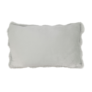 Natural Bubble Faux Fur 12"x20" Pilllow: Cover + Poly Insert