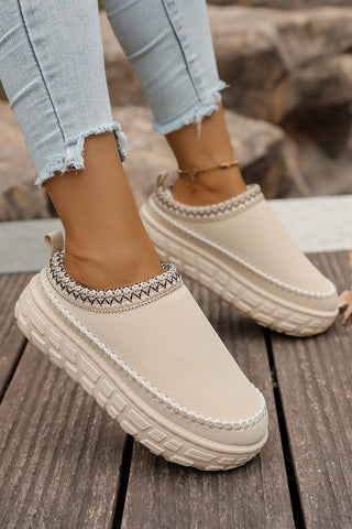 US8 (CN39) Black Suede PU Slippers