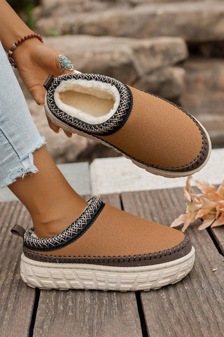 US10 (CN42) Black Suede PU Slippers