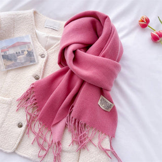 Faux Cashmere Scarf - Light Purple