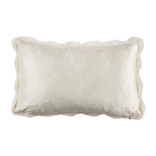 Natural Bubble Faux Fur 12"x20" Pilllow: Cover + Poly Insert
