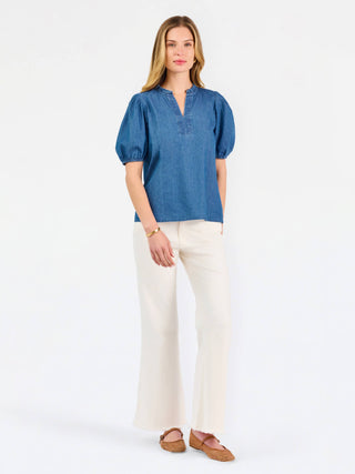 Lainey Top | Chambray: PK S-L