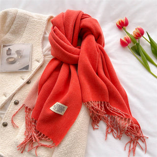 Faux Cashmere Scarf - Mocha