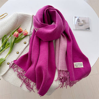 Faux Cashmere Scarf - Beige