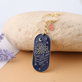 February Violet Birth Flower Keychain