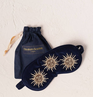 Sun Goddess Scatter Eye Mask: Rust, Velvet
