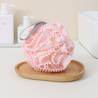 BATH POUF White