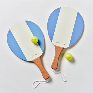 Vintage Beach Paddles La Mer Med Blue