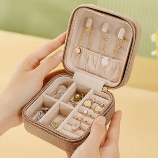 Pink VELVET JEWELRY BOX