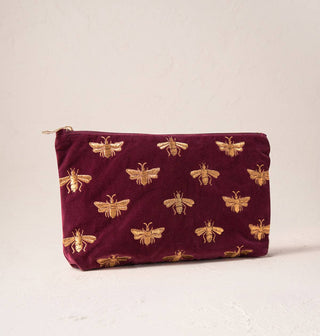 Honey Bee Plum Everyday Pouch