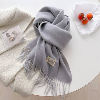 Faux Cashmere Scarf - Beige