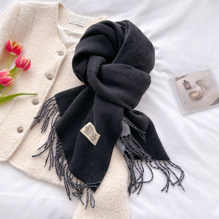 Faux Cashmere Scarf - Light Purple