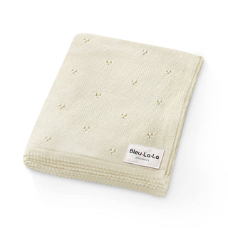 100% Organic Cotton Pointelle Swaddle Receiving Baby Blanket: Sugar Plum