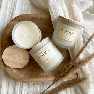 GATHER double wick candles