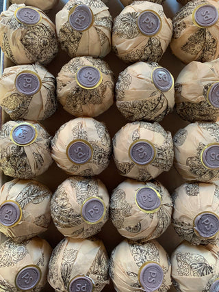 French Lavender Coconut Oil Bath Bomb – Natural Aromatherapy Soak for Relaxation-Wrapped