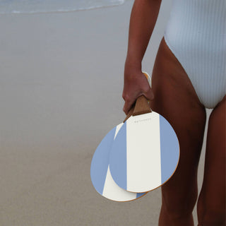 Vintage Beach Paddles La Mer Med Blue