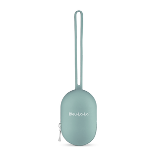 Soft Silicone Pacifier Case: Aqua Blue