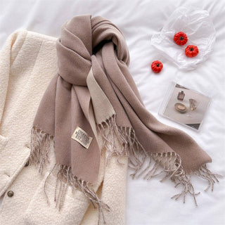 Faux Cashmere Scarf - Green