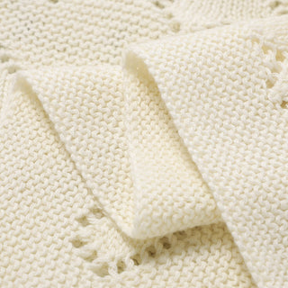 100% Luxury Cotton Receiving Swaddle Baby Blanket - Heart: Pink