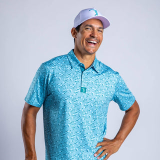 'Dots' Golf Polo Shirt: Large