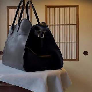 Brown Suede Margaux Tote Bag/Work Satchel
