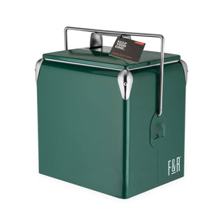 Vintage Green Metal Cooler by Foster & Rye
