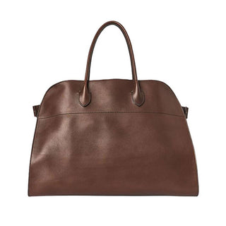 Black Leather Margaux Tote Bag/Work Satchel