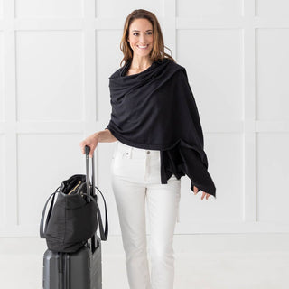 Dreamsoft Organic Cotton Travel Scarf - Black