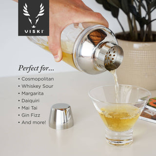 Crystal Cocktail Shaker with Builtin Strainer