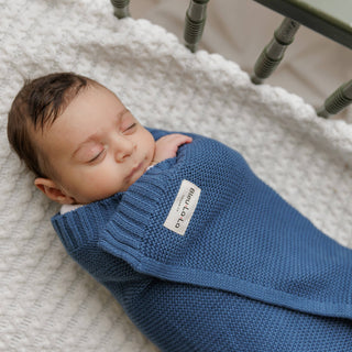 100% Organic Luxury Cotton Swaddle Receiving Baby Blanket: Lilac