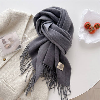 Faux Cashmere Scarf - Light Purple