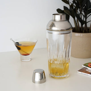 Crystal Cocktail Shaker with Builtin Strainer