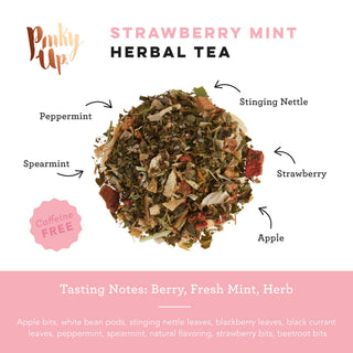 Strawberry Mint Herbal Tea 15 Sachets