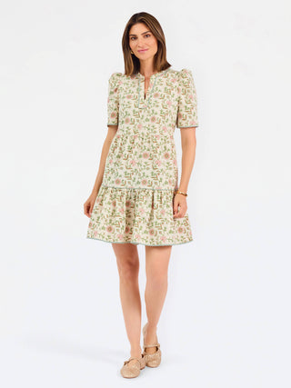 Adelyn Dress (S) | Thistle Vines Sand