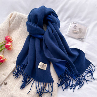 Faux Cashmere Scarf - Green