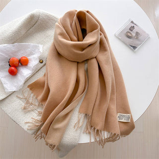 Faux Cashmere Scarf - Mocha