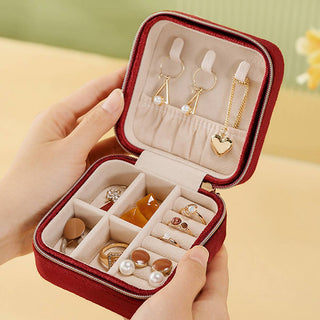 Pink VELVET JEWELRY BOX